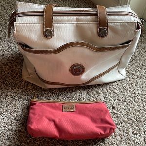 Delsey Chatelet Air 2.0 Shoulder Bag Angora / White / Tan Travel Laptop Bag